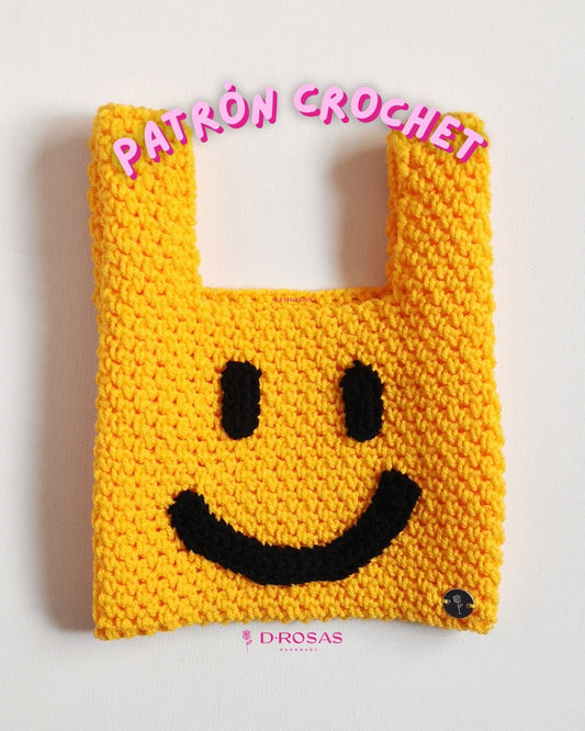 Patrón crochet - Bolsa feliz / corazón