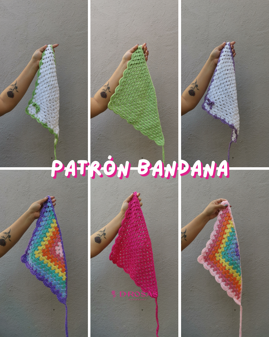 Patrón crochet - Bandana