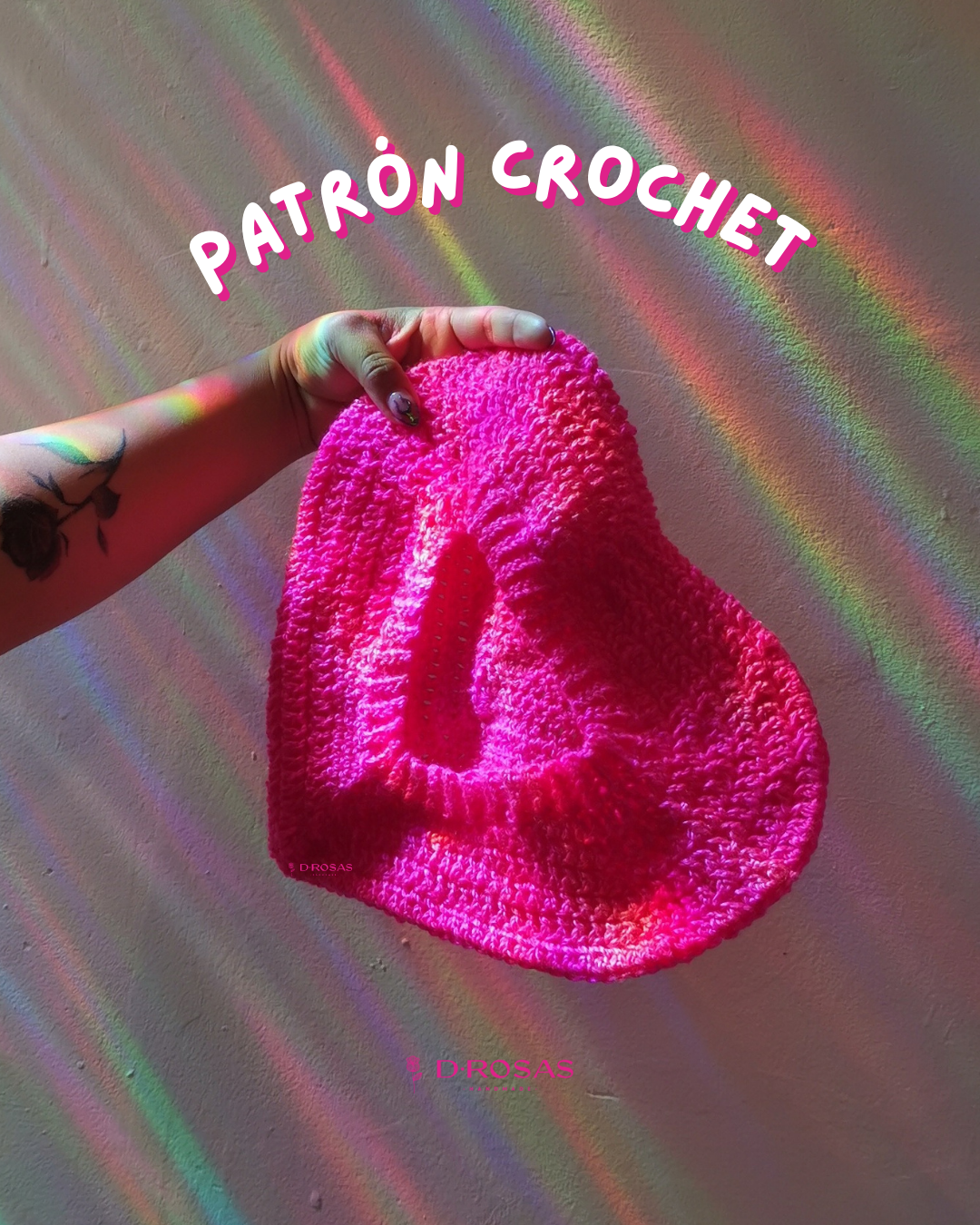 Patrón crochet - Boina Corazón